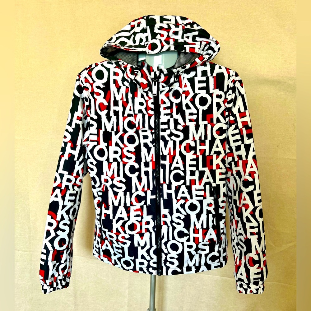 Michael Kors Graphic Logo Hooded Women’s Jacket XS